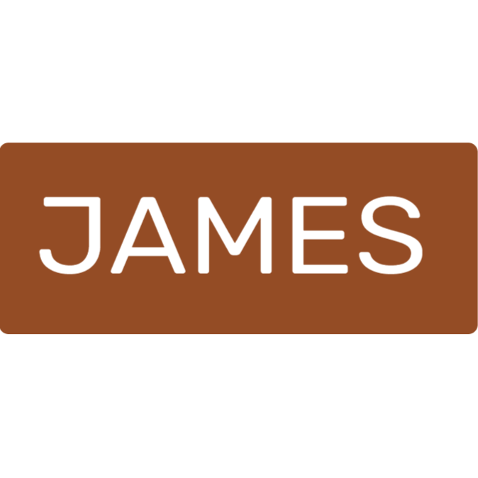 Laser engraved brown plastic name badge