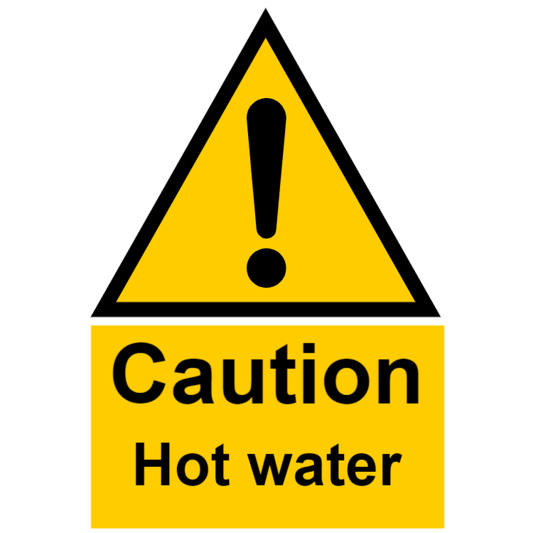 Caution - Hot Water