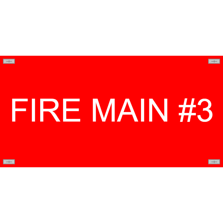 Feuerhauptleitung Markierungs