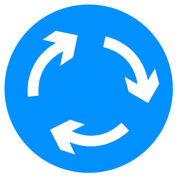 Vehicles entering the junction must give way to traffic to vehicles coming from the right sign