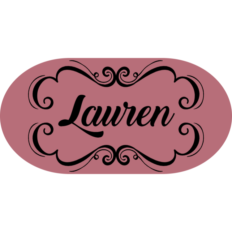 Rose gold name badge