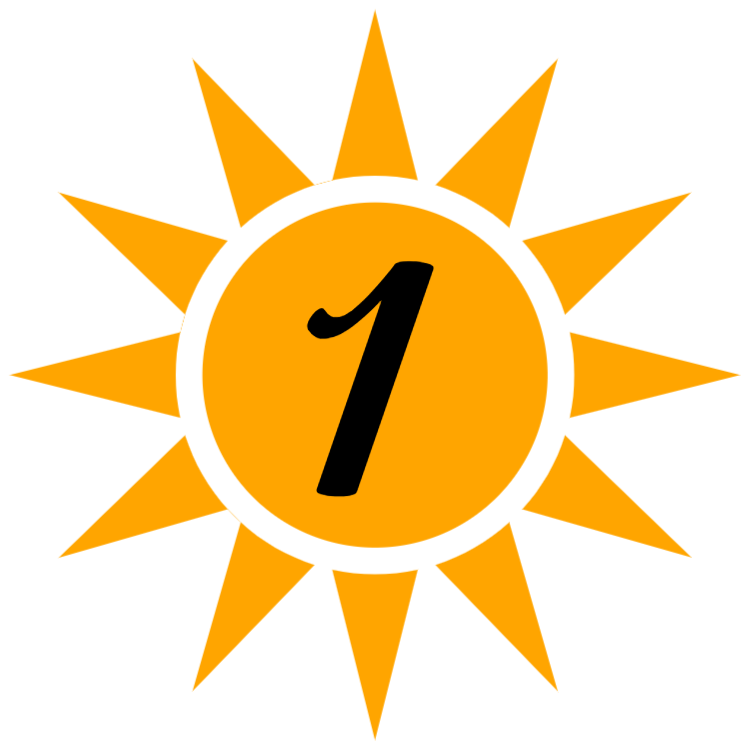Nummer der Sonnenhaus-Tür