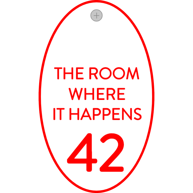 Zimmerschlüsselanhänger - The room where it happens