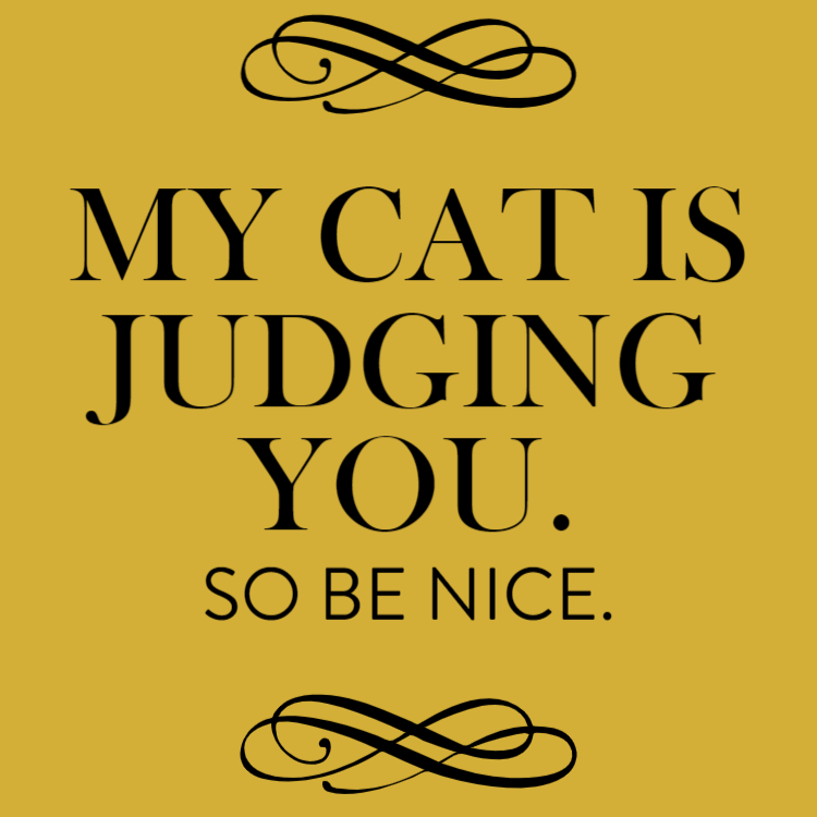 Cat is judging sign