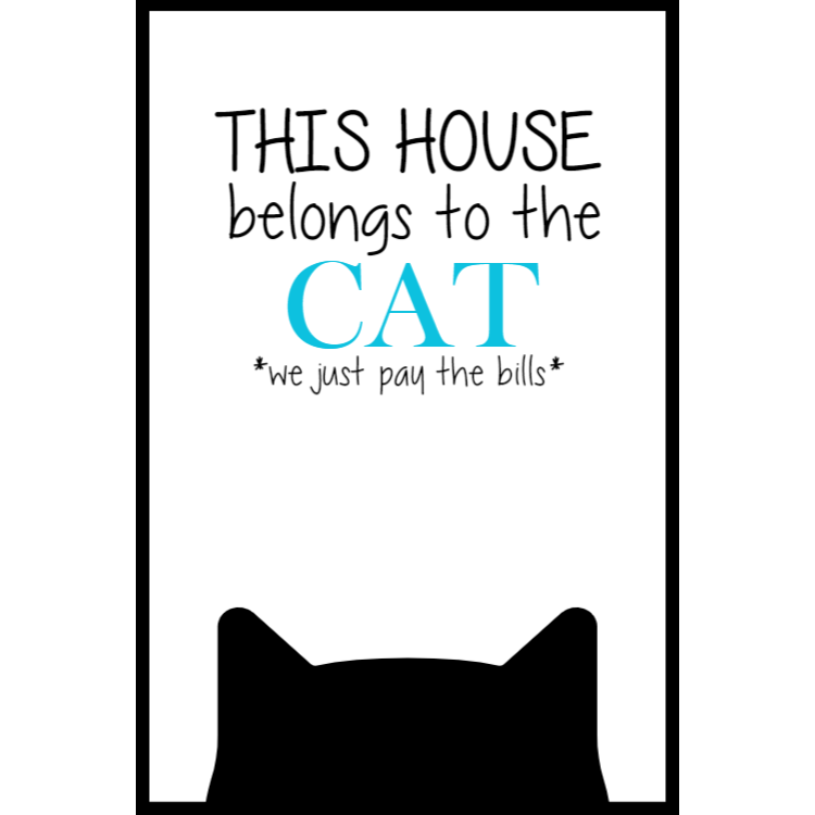This house belongs to cat sign