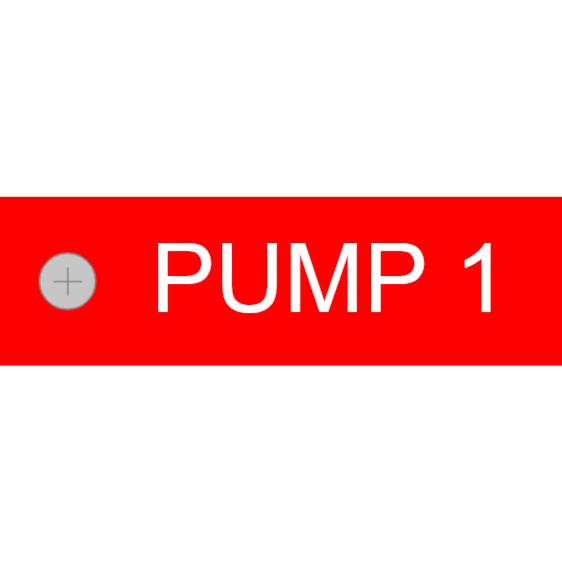 Pumpe 1 - Kunststoff gravierten Schild mit Loch