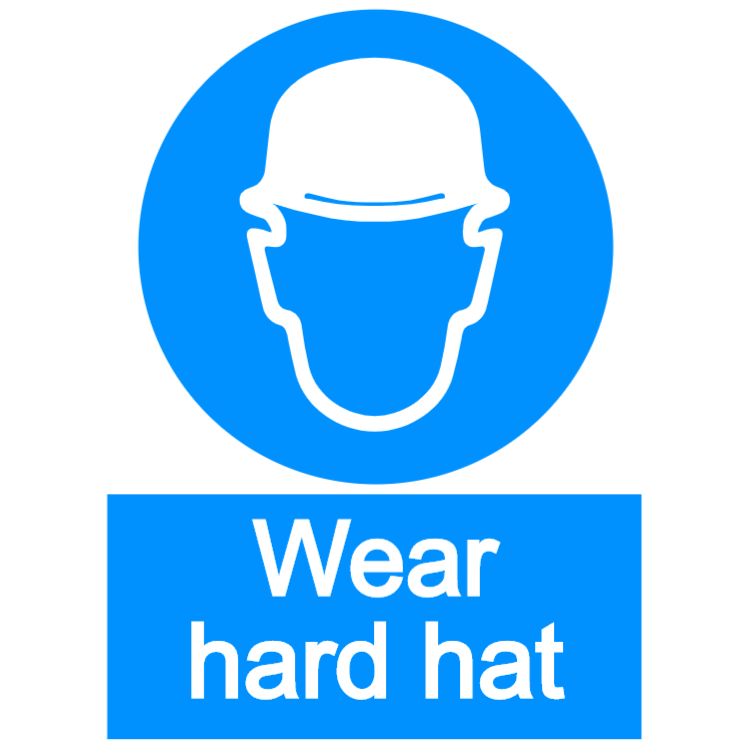 Wear hard hat - Aluminium composite panel