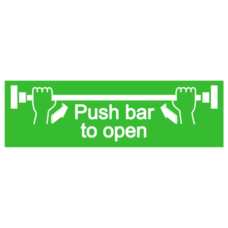 Push bar to open - Aluminium composite panel