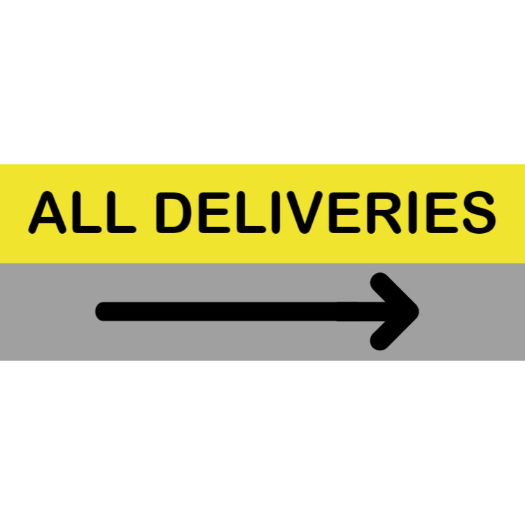 All Deliveries sign