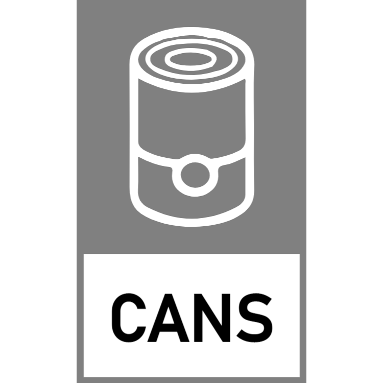 Grey cans sticker