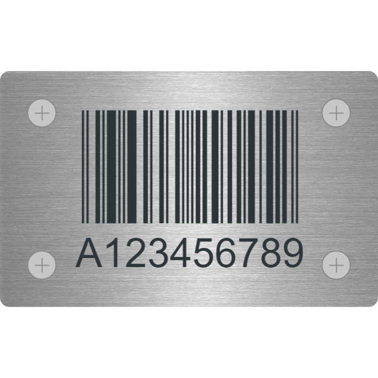 Stainless Steel barcode label
