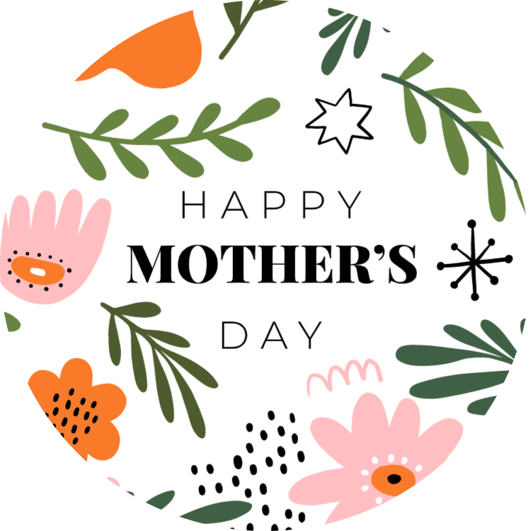Happy Mother's Day - round sticker