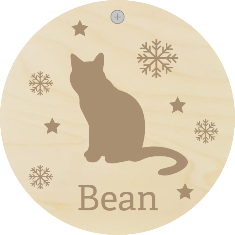 Personalized cat ornament