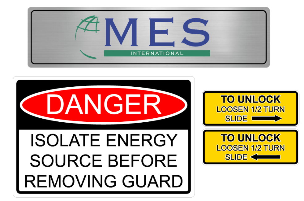 MES International 1250 signs