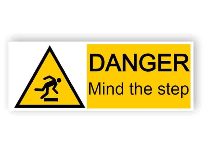 Danger - mind the step