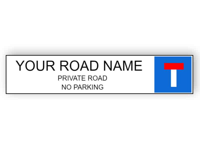 Private road sign