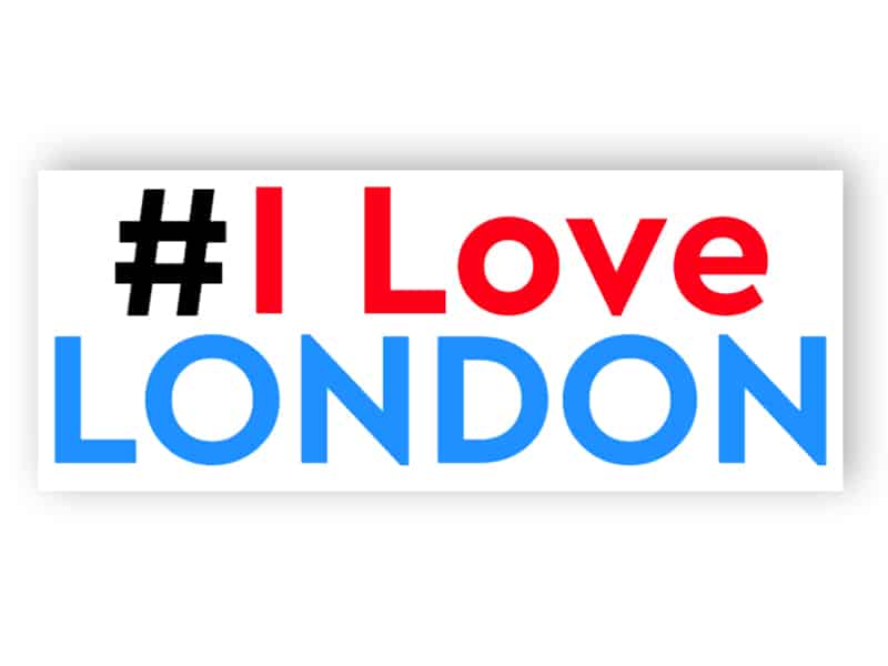 I love London sign