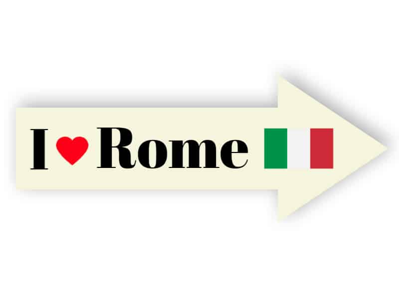 I love Rome sign - sticker