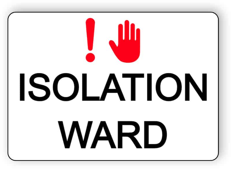 Isolation ward - sticker