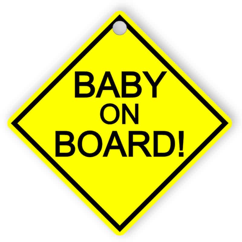 Car sign - baby on board