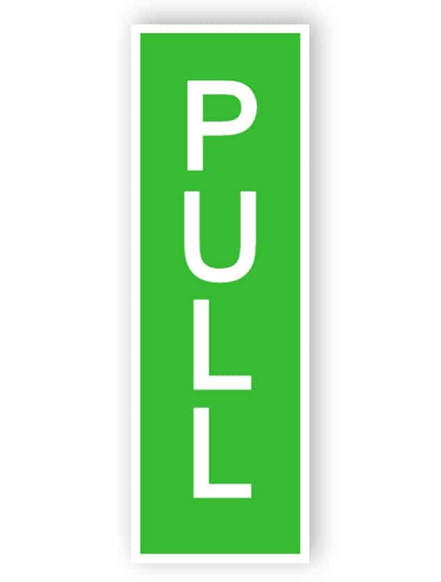 Pull sign