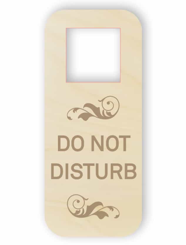 Do not disturb - wooden door hanger