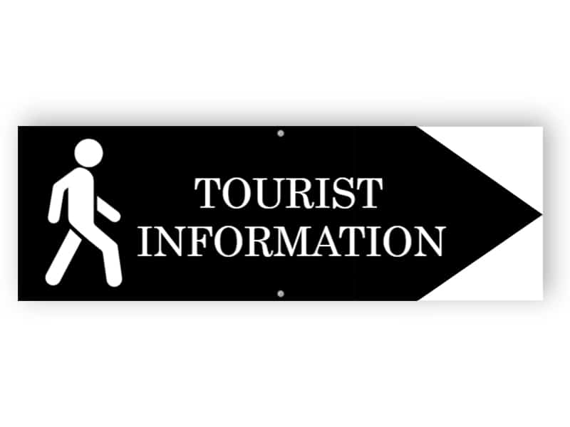 Tourist information sign - Aluminium composite panel