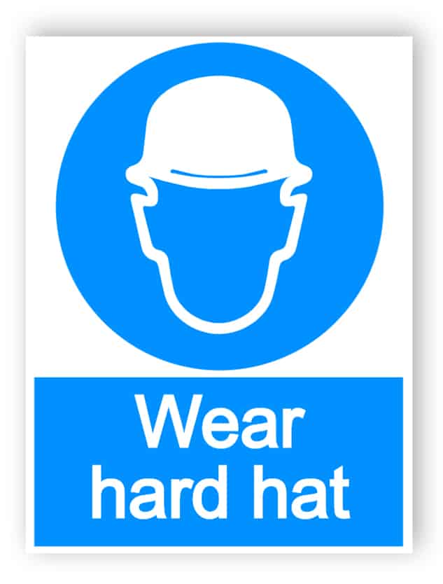 Wear hard hat - Aluminium composite panel