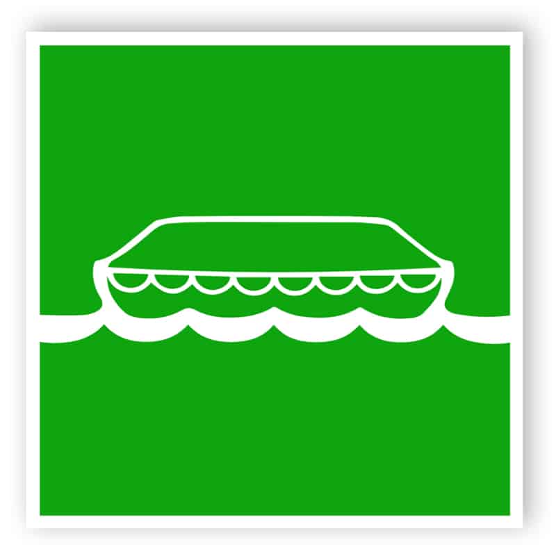 Lifeboat - safe condition signs - marine