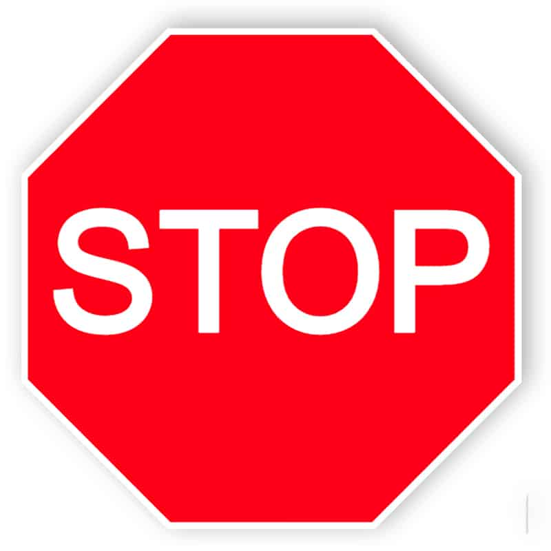 Stop sign