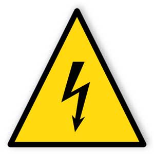 Warning - electricity