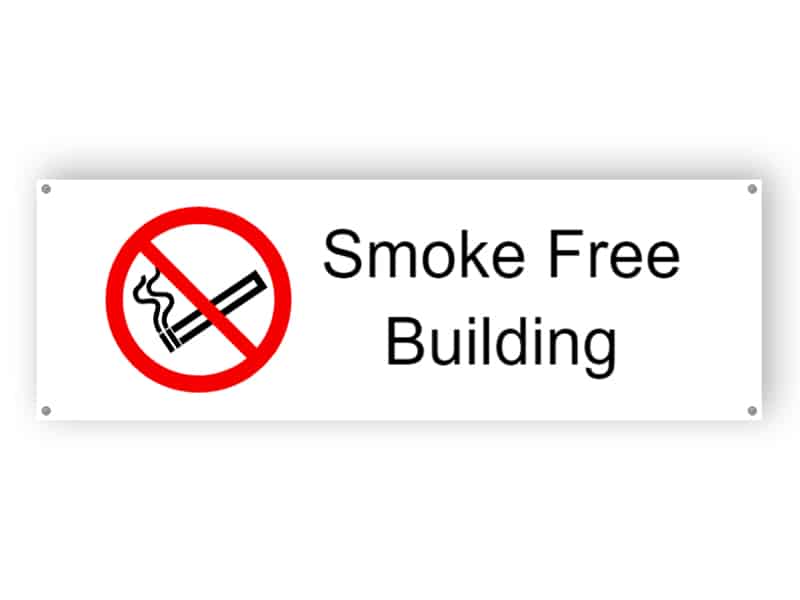 Smoking free building - Aluminium composite panel