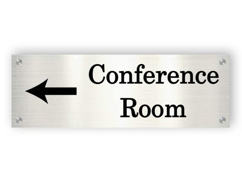 Conference room - Aluminium sign