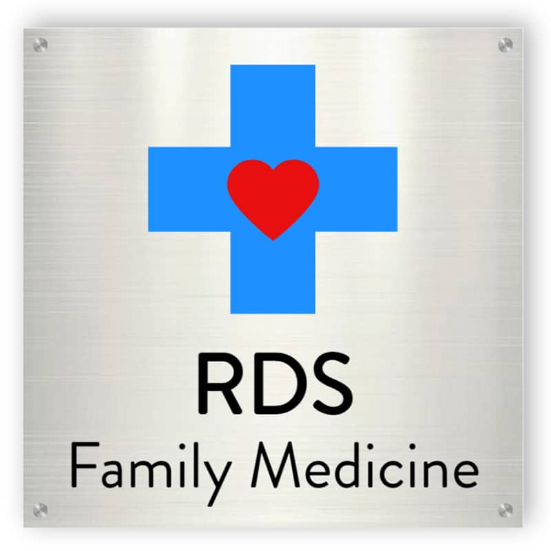 Family Medicine - Aluminium sign