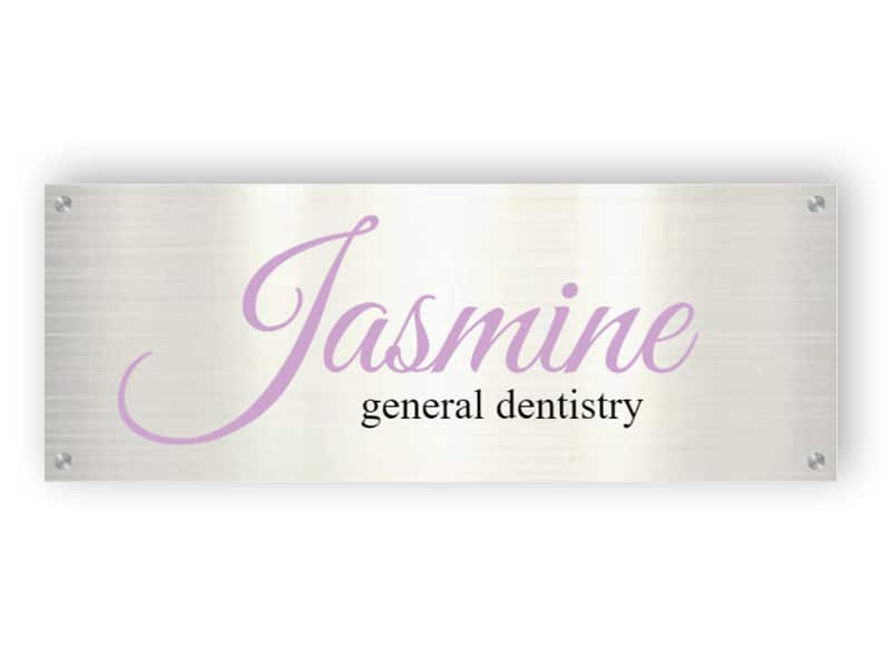 Custom dentistry sign - Aluminium sign