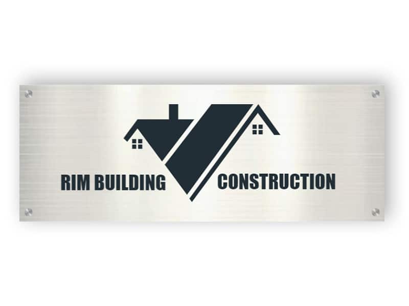 Custom building sign - Aluminium sign