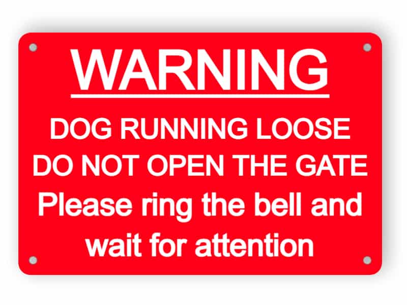 Warning ring bell sign