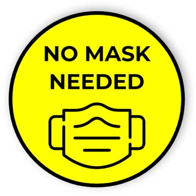 No mask needed with tape