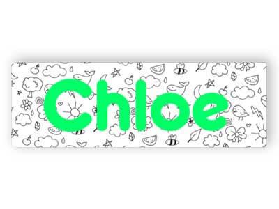 Door nameplate for kids