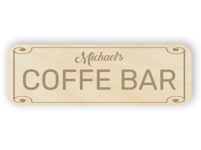 Coffee bar sign