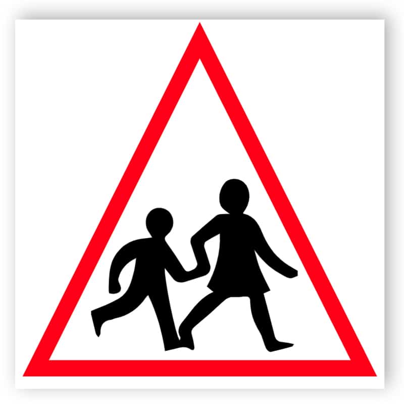 Children crossing sign