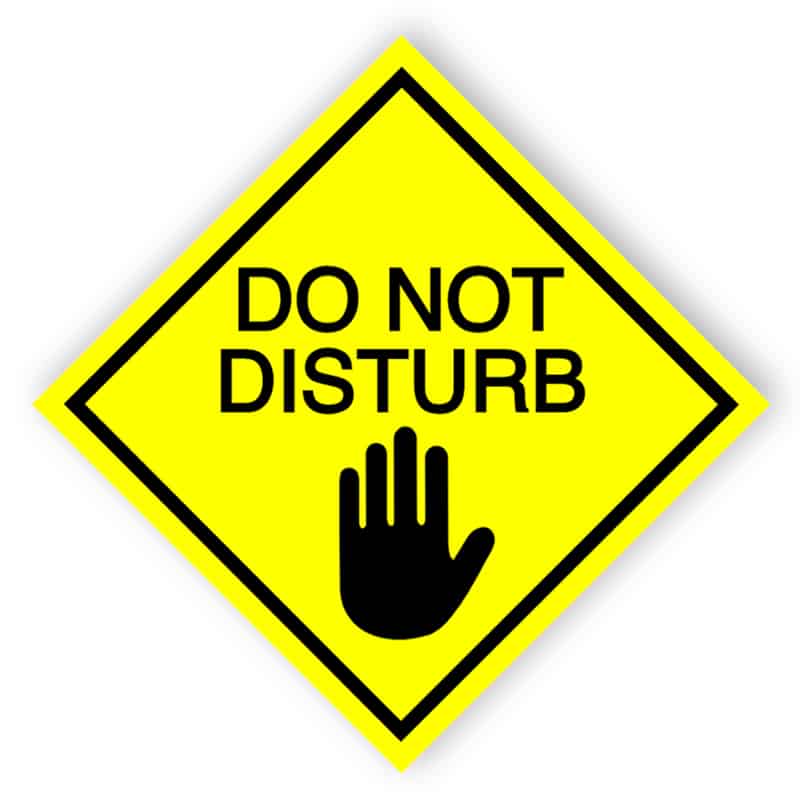 Do Not Disturb Sign