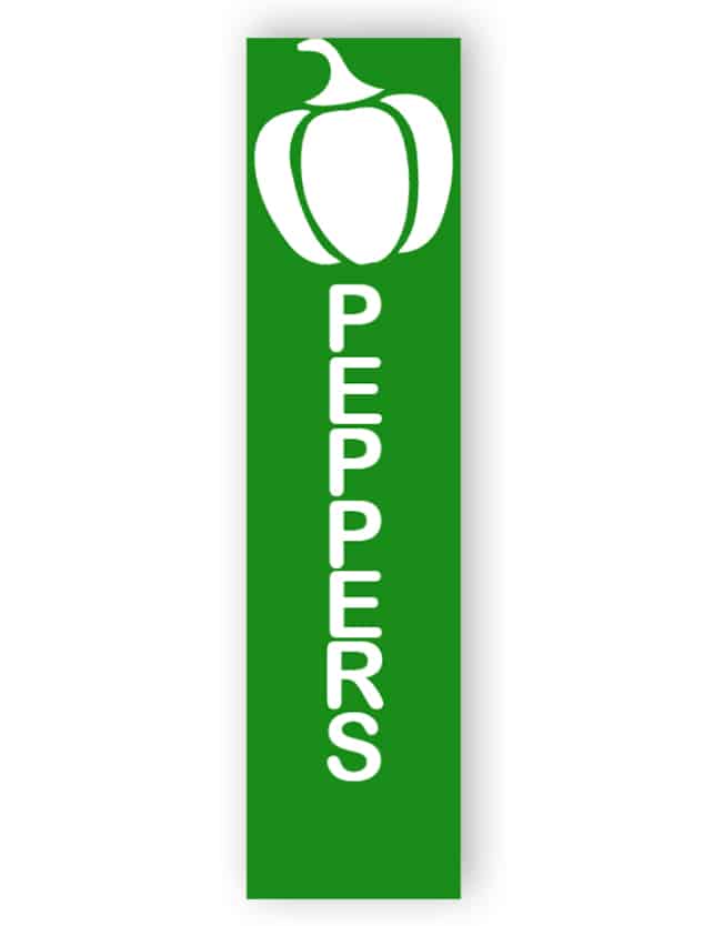 Green peppers sign