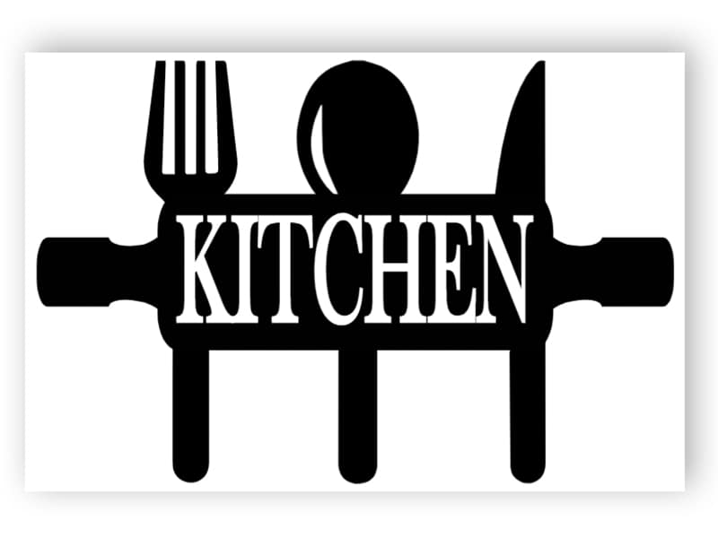 Black and white kitchen sign 1
