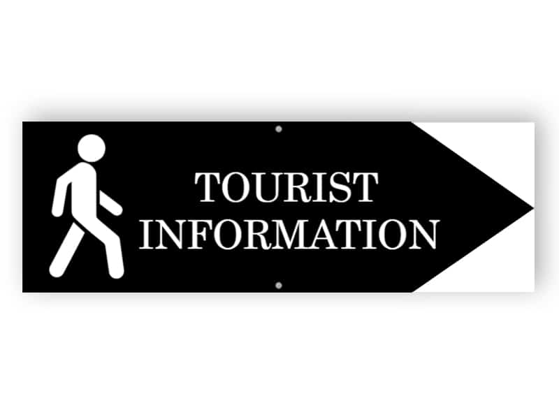 Tourist information sign