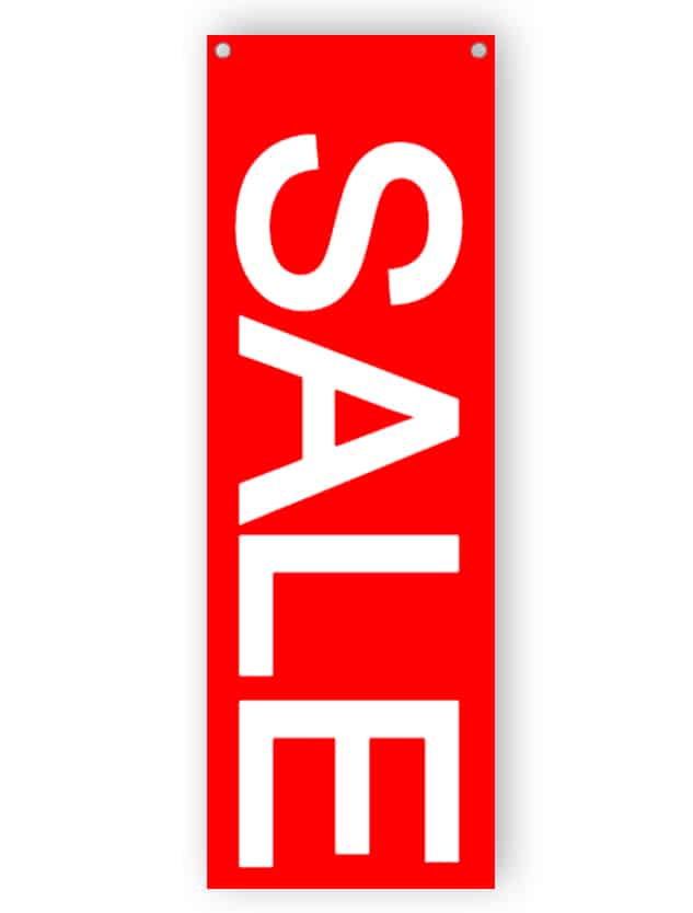 Red sale sign