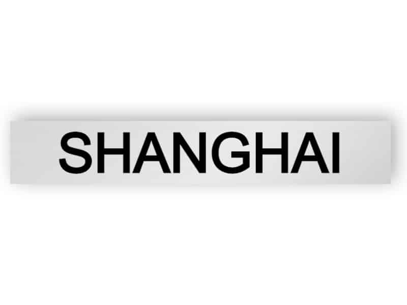 Shanghai - silver sign
