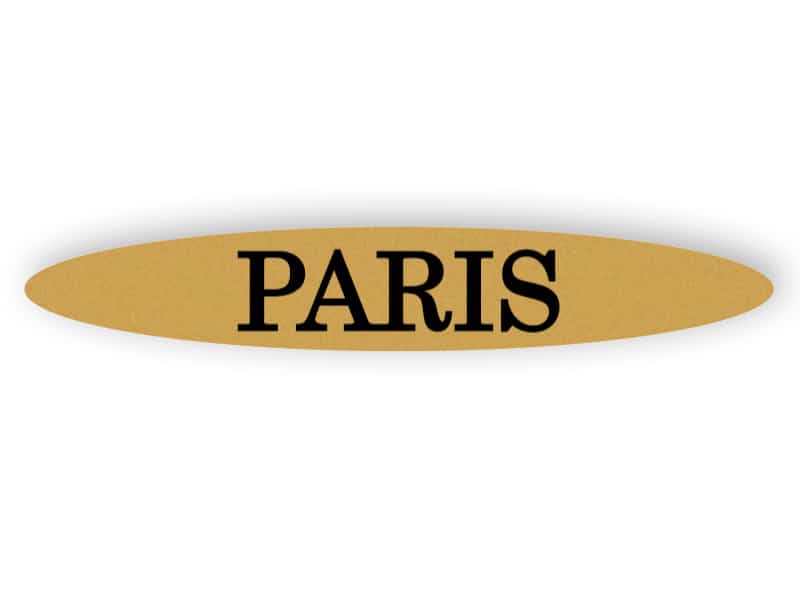 Paris - gold sign