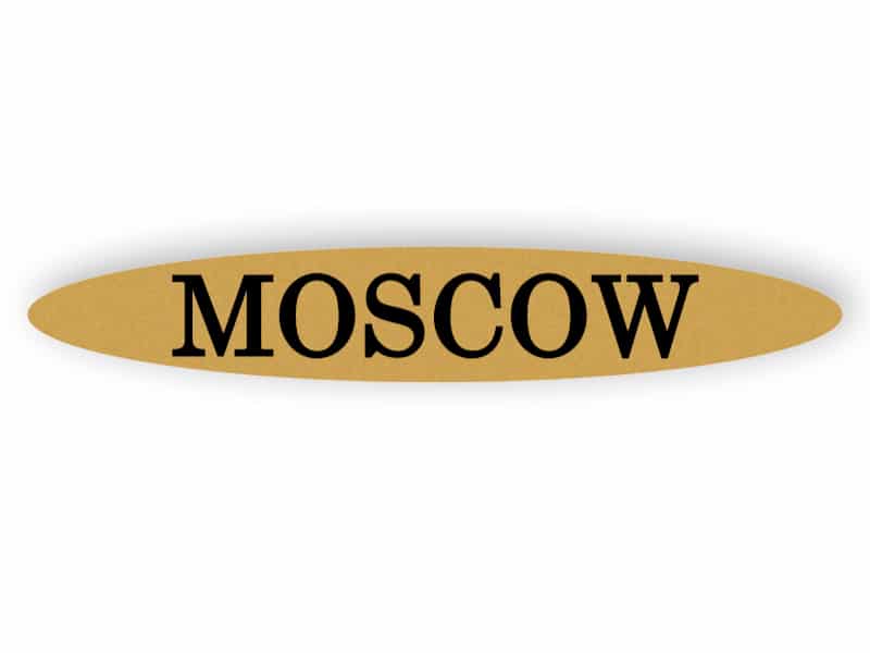 Moscow - gold sign