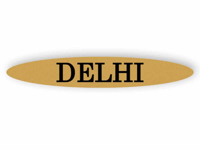 Delhi - gold sign